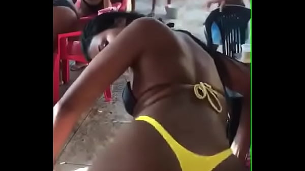 mulatto with naughty face dancing funk