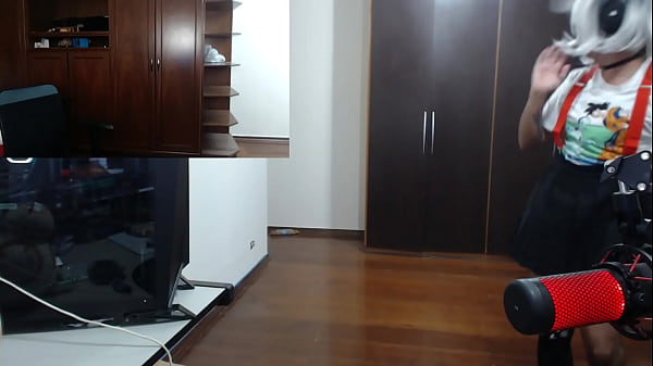 two hot egirls kissing on livestream